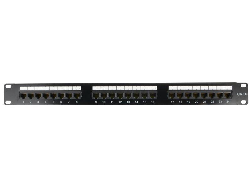 LMS DATA Cat6 Network RJ45 Vertical Shielded Patch Panel 24 Port 1U 19" - Rack Sellers