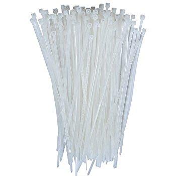 Cable Ties 2.5mm wide x 160mm long (White) - Pack of 100 - Rack Sellers