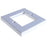 86mm x 86mm single gang face plate - Flat – White (2 Slot) - Rack Sellers